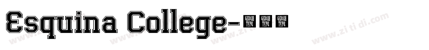 Esquina College字体转换